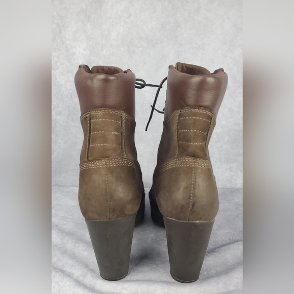 Timberland Glancy Brown Leather Ankle Boot Size 10 M - Picture 6 of 13